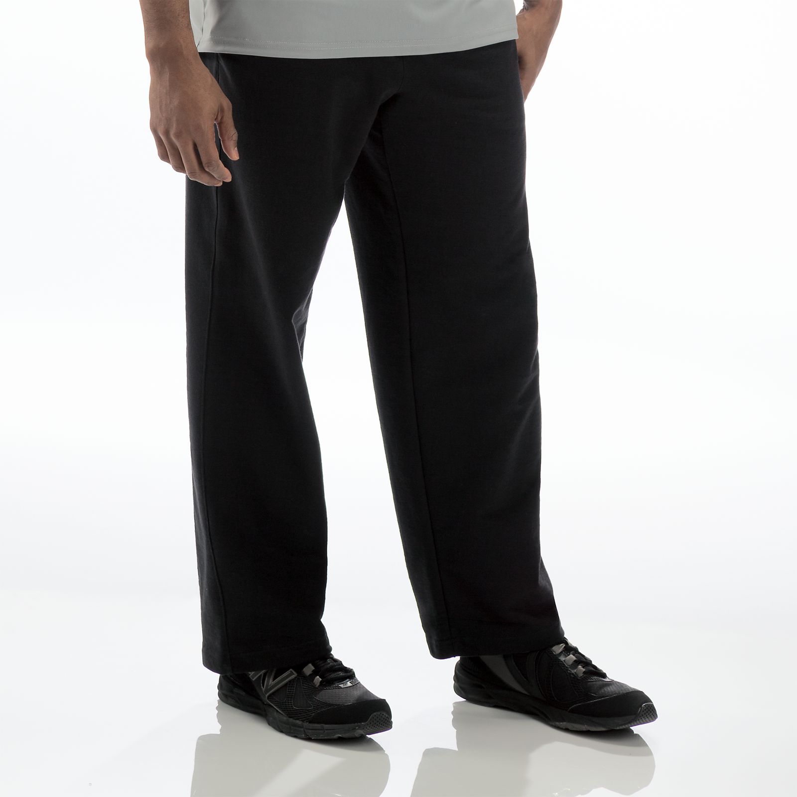 French Terry Fleece Pant, Black