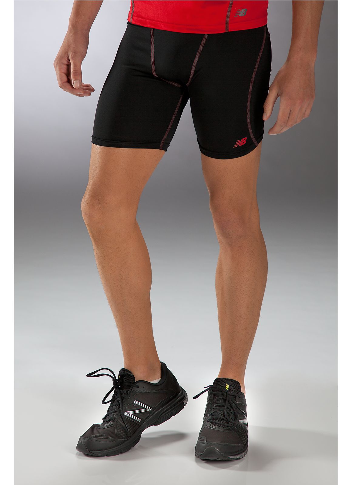 6 inch Base Layer Fitted Short, Black
