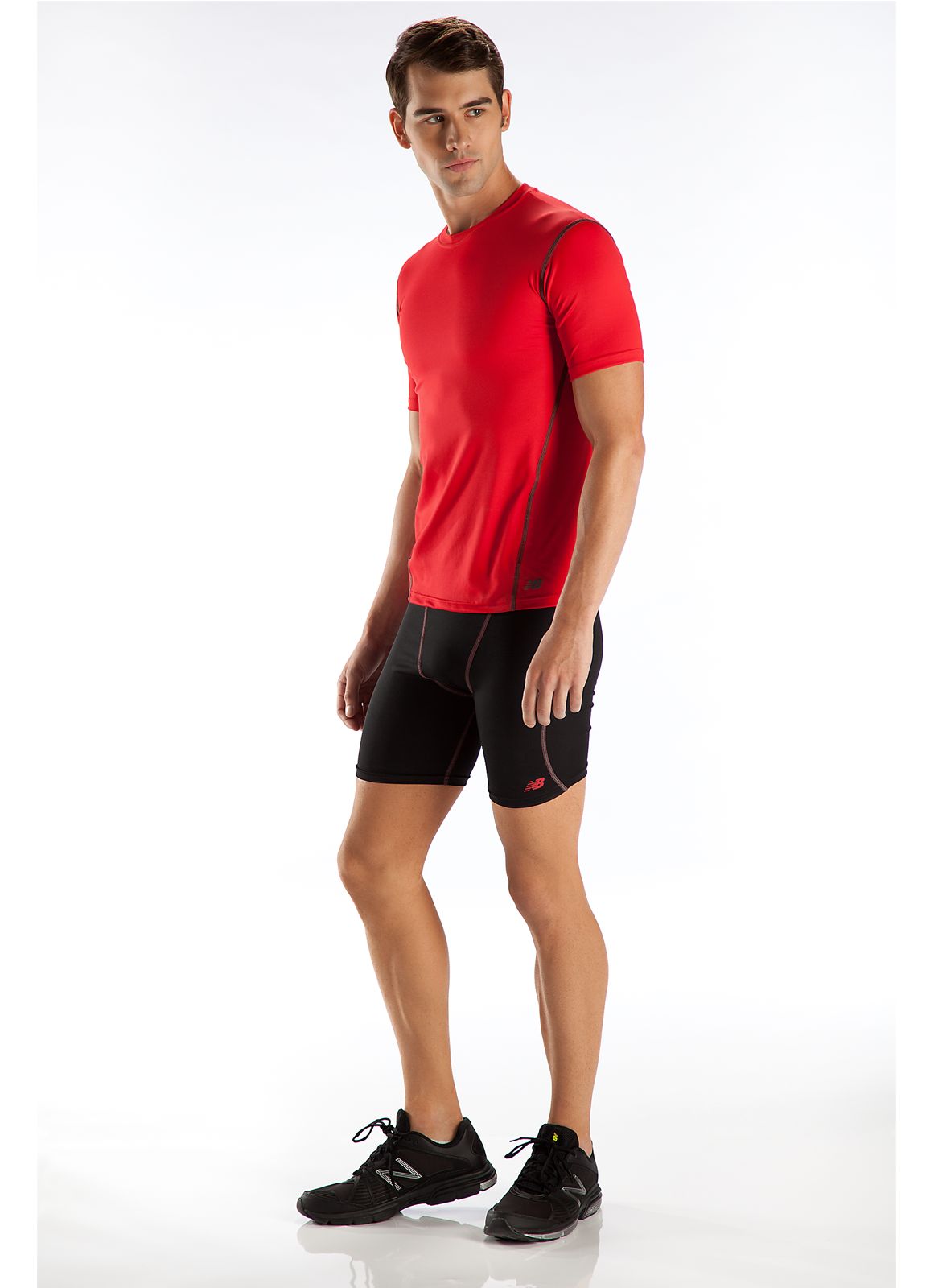 6 inch Base Layer Fitted Short, Black