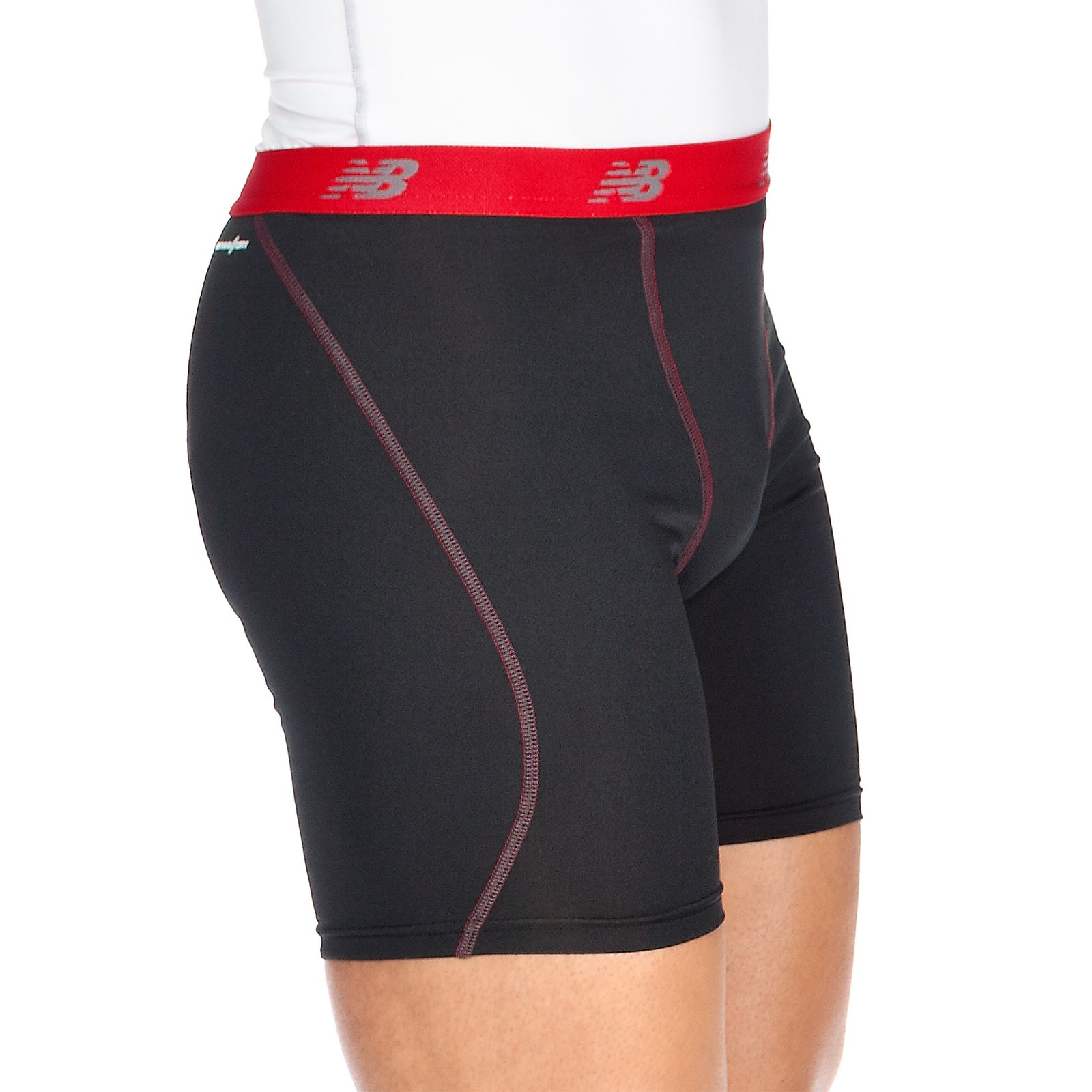 6 inch Base Layer Fitted Short, Black