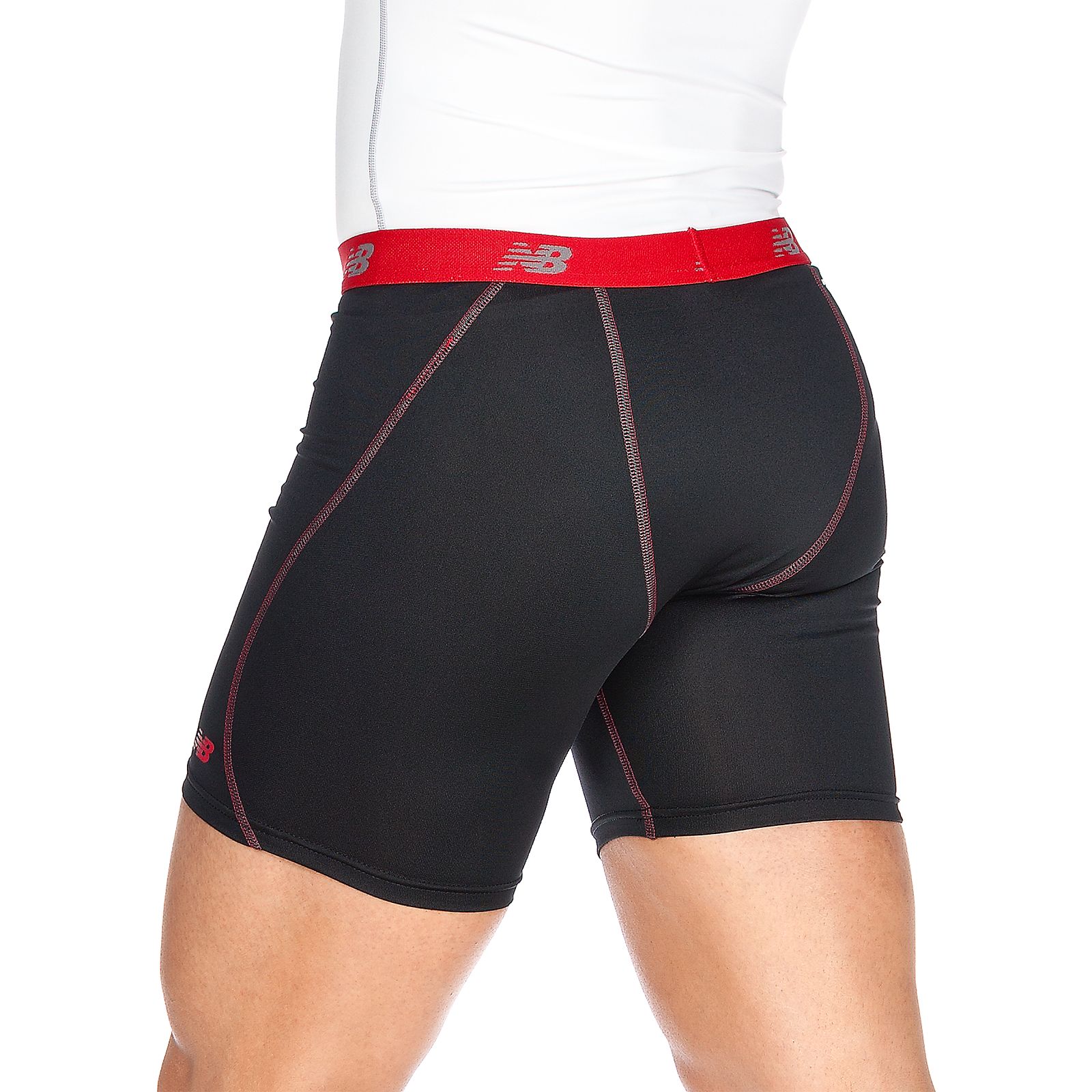 6 inch Base Layer Fitted Short, Black