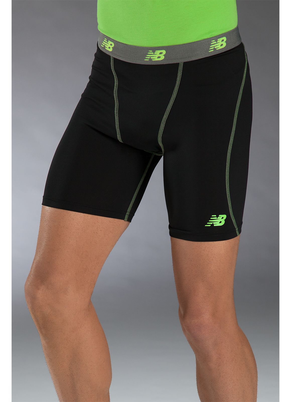 6 inch Base Layer Fitted Short, Yellow
