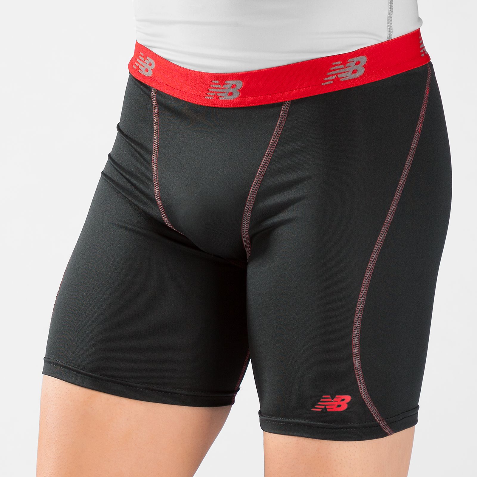 TruBase Perf Short, Black with Red