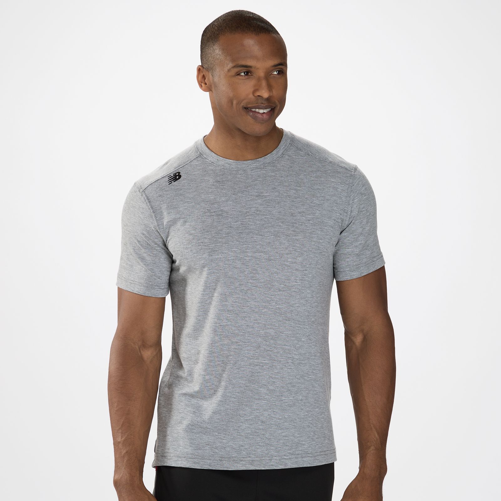 Short Sleeve Tech Tee, Athletic Grey