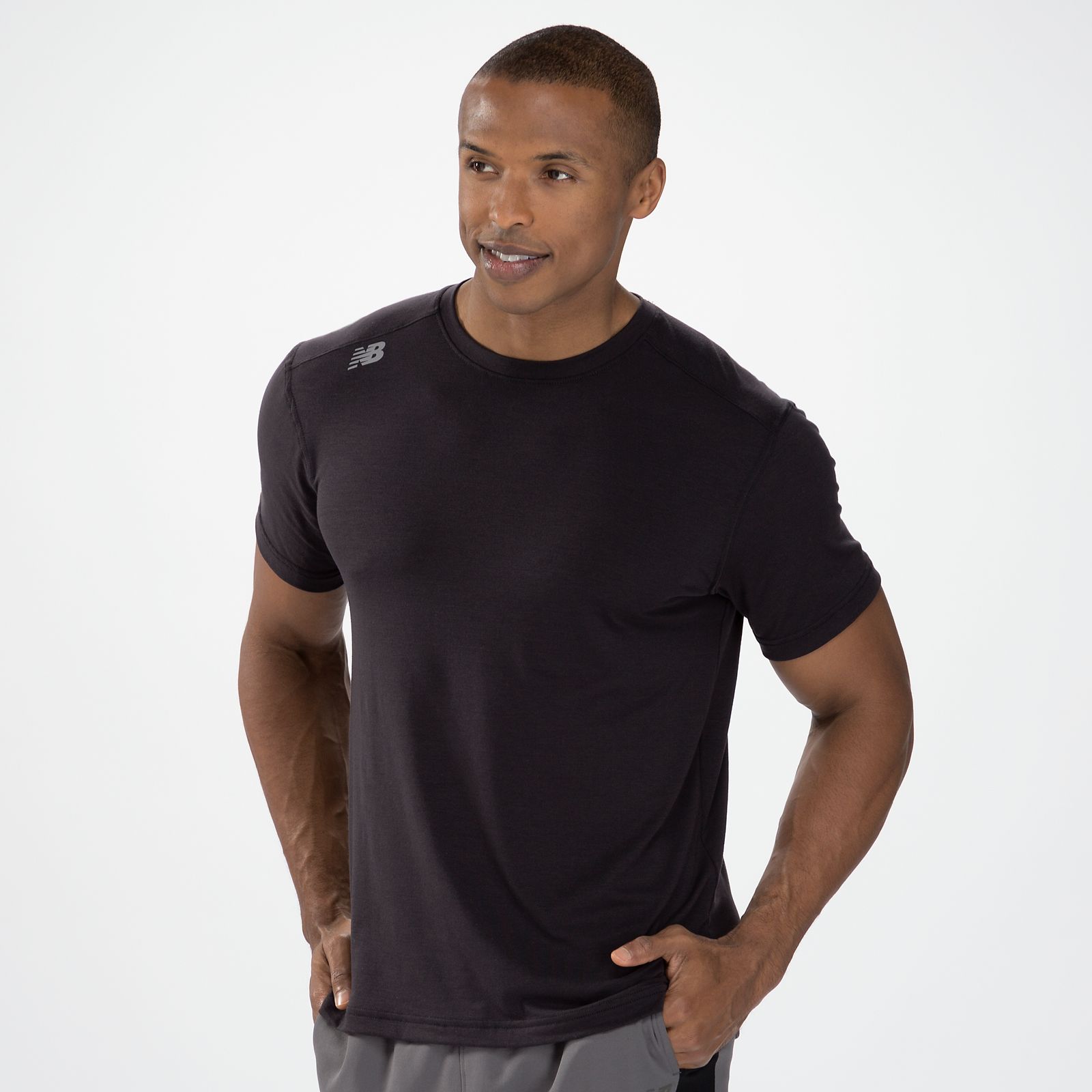 Short Sleeve Tech Tee, Black