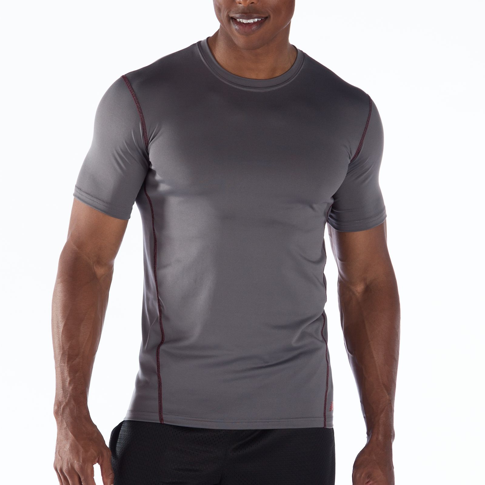 Short Sleeve Base Layer, Asphalt