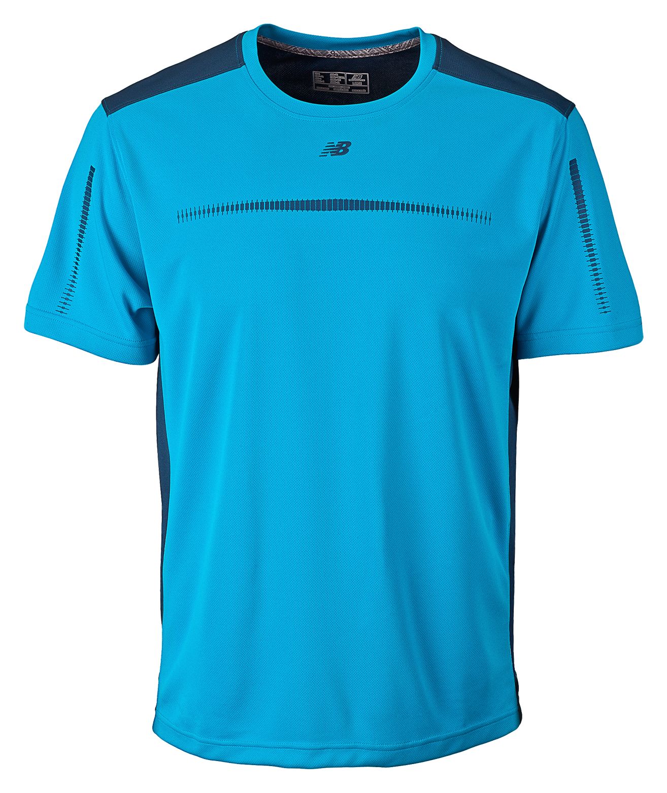 Align Short Sleeve Top, Kinetic Blue with Black