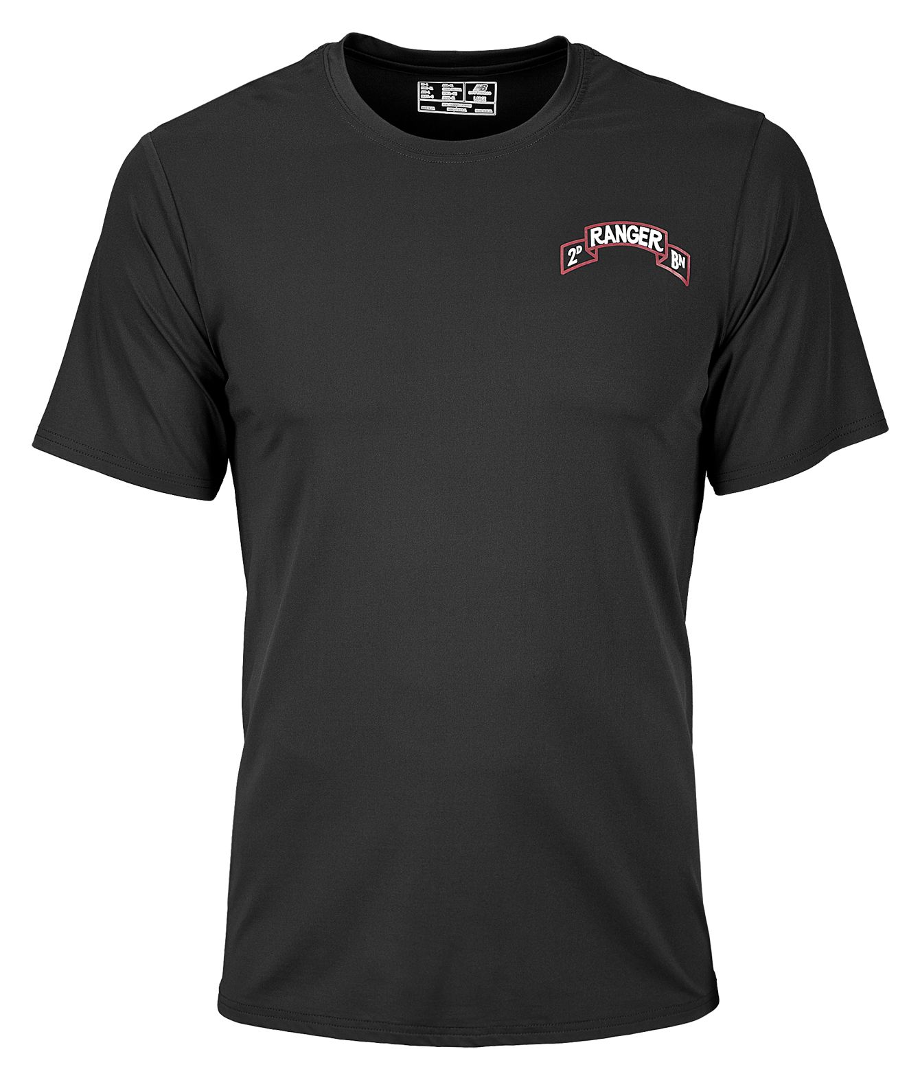 2nd Ranger Battalion T Shirt, Black