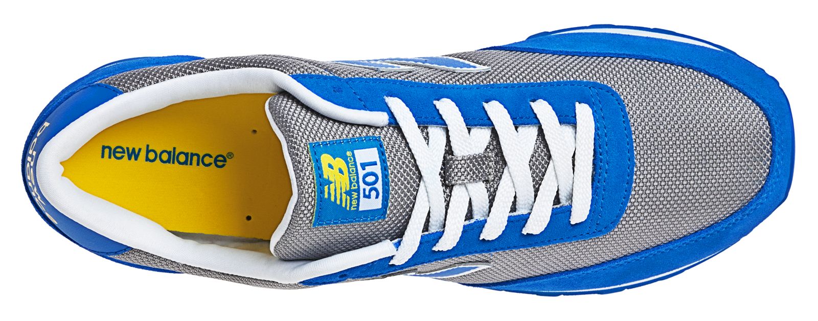 New Balance 501, Blue with Silver