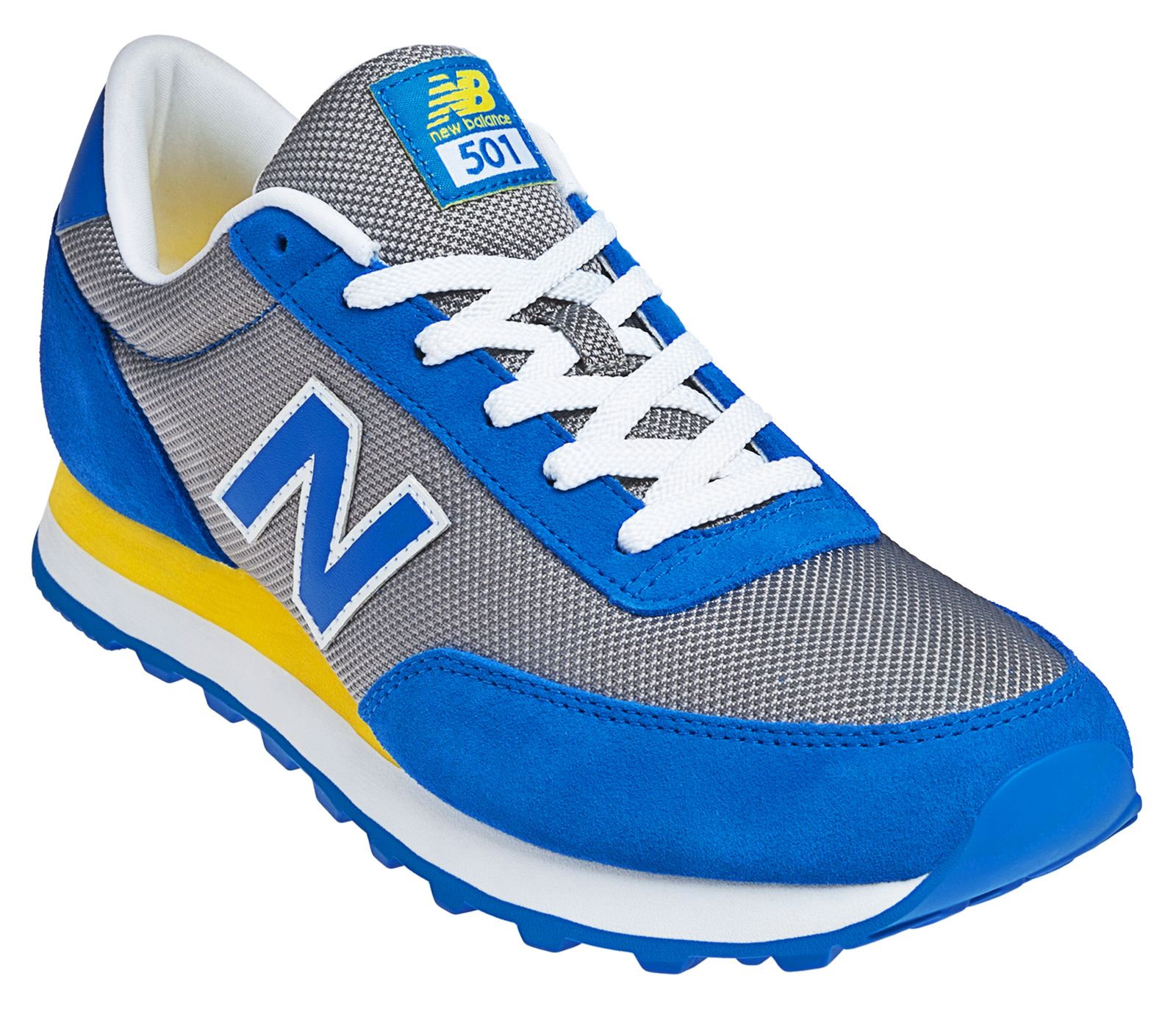 New Balance 501, Blue with Silver