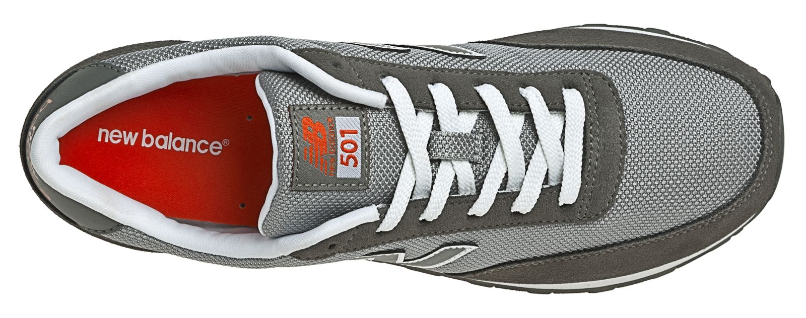 New Balance 501, Grey with Red