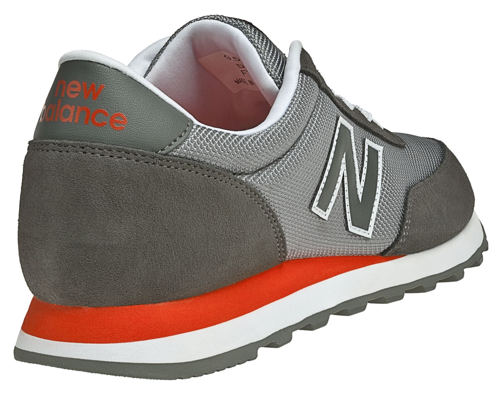 New Balance 501, Grey with Red