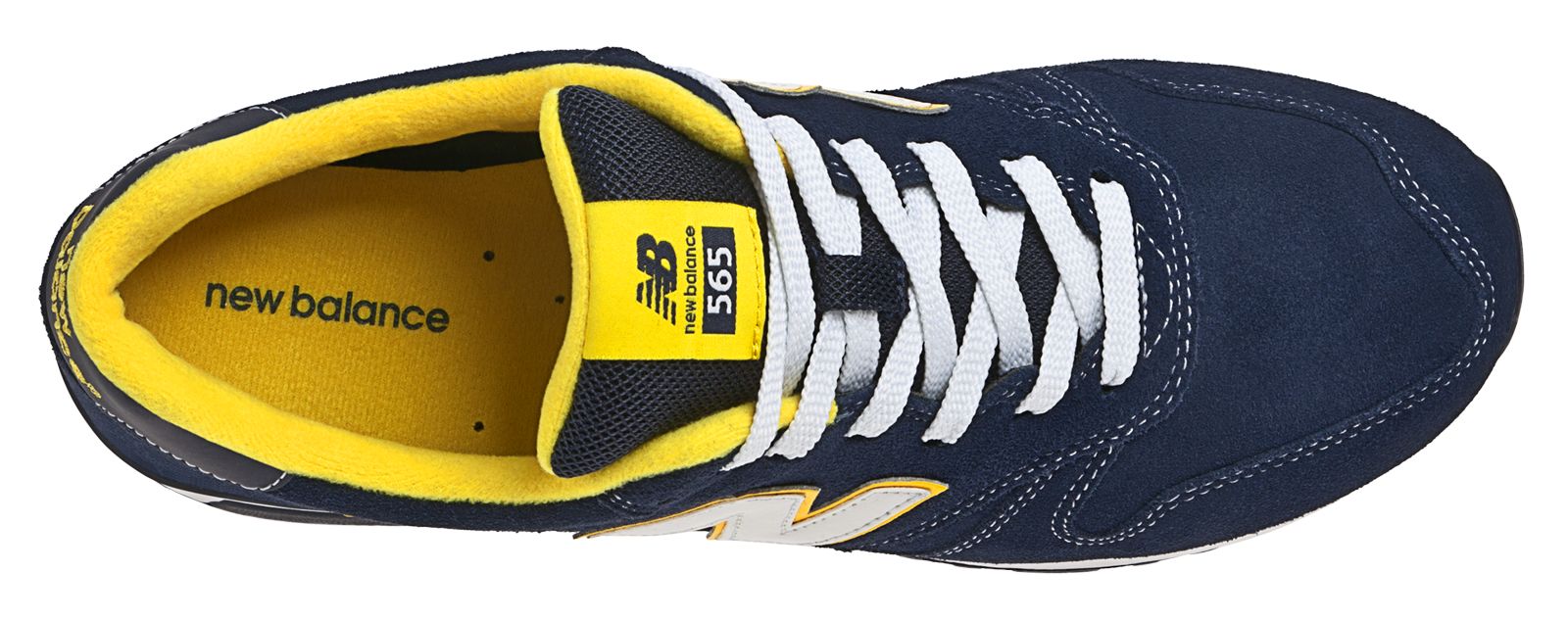 New Balance 565, Navy with Yellow