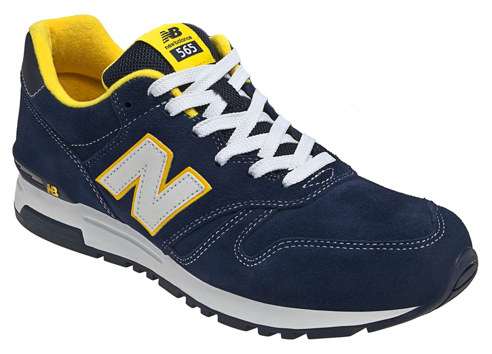 New Balance 565, Navy with Yellow