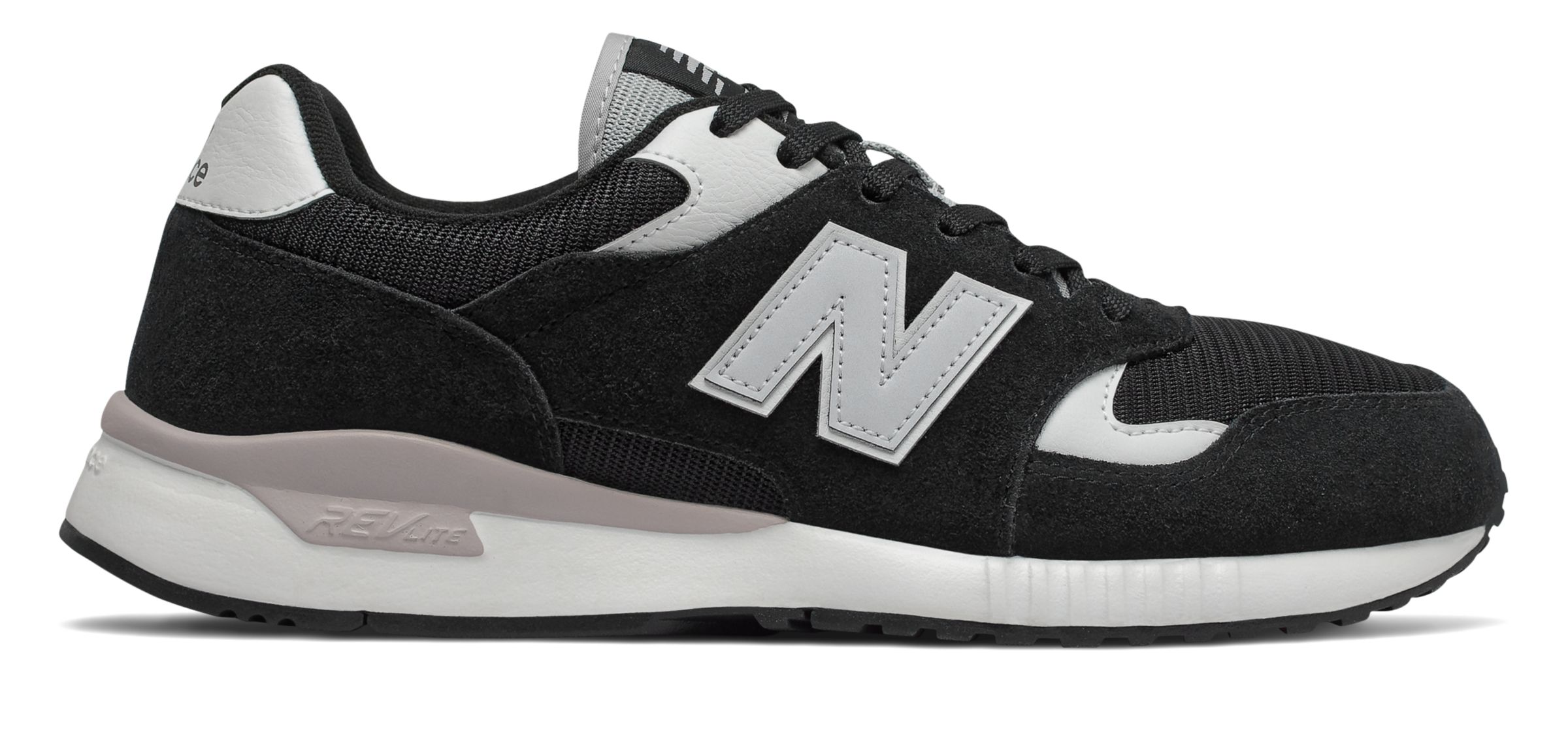 New Balance 570 Shoes - Black/White - ML570BNH