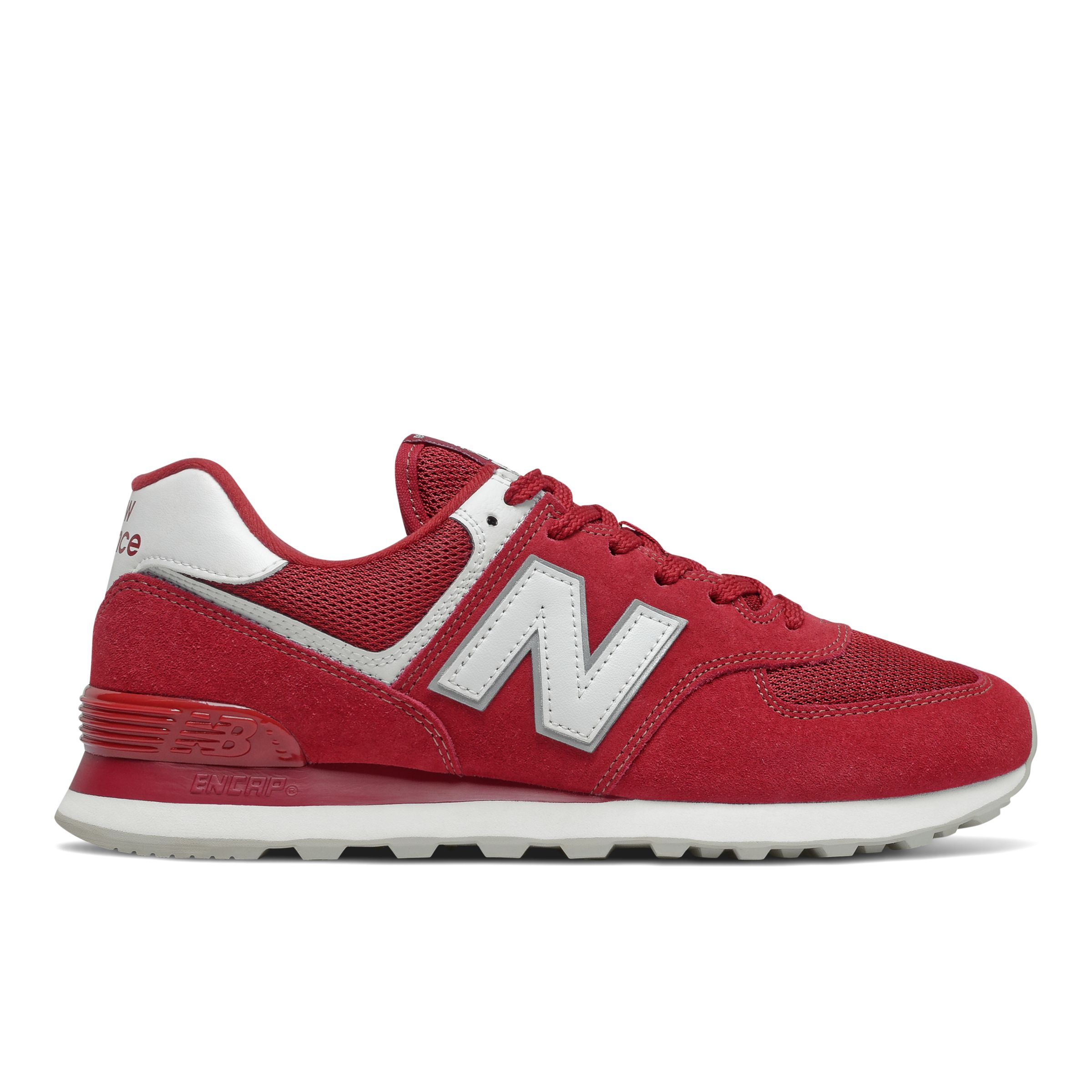 New Balance 574 Classic - Men's Running Shoes - Scarlet / White - ML574ER2