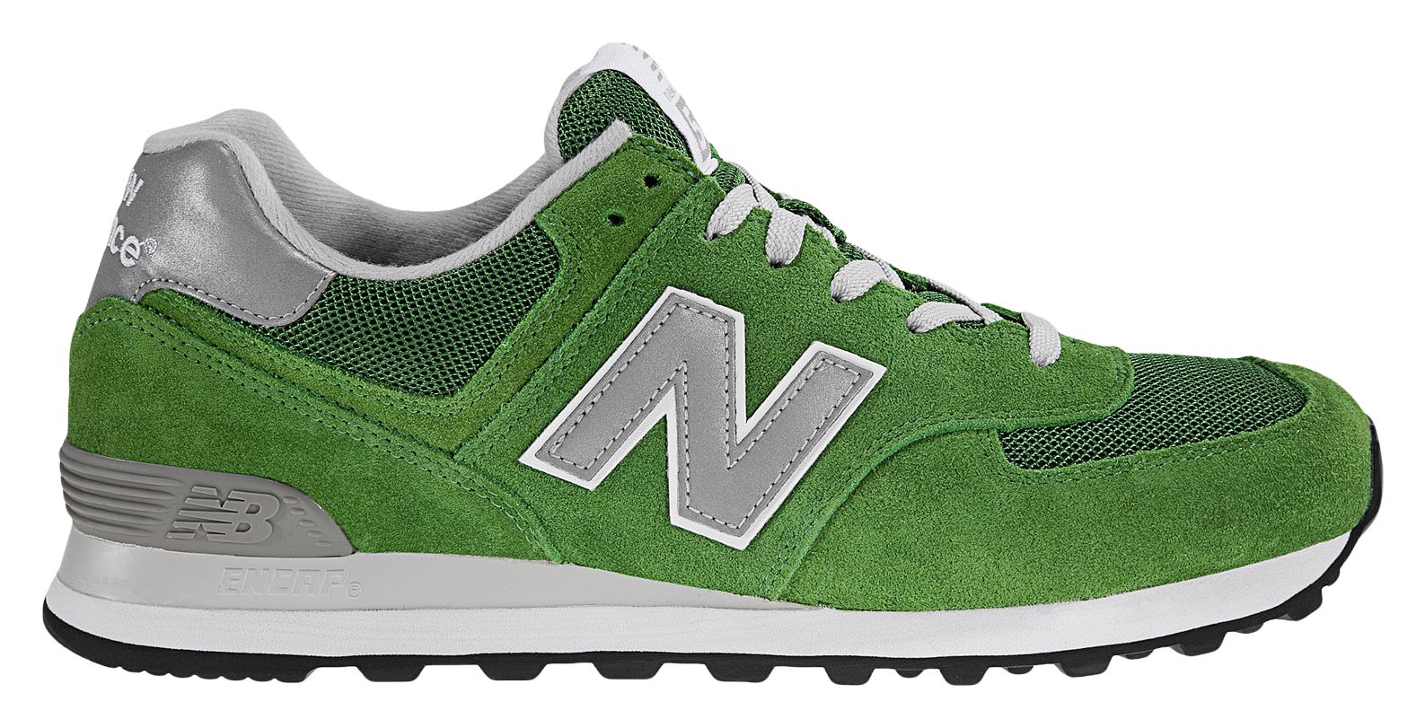 New Balance 574, Lime Green with Grey