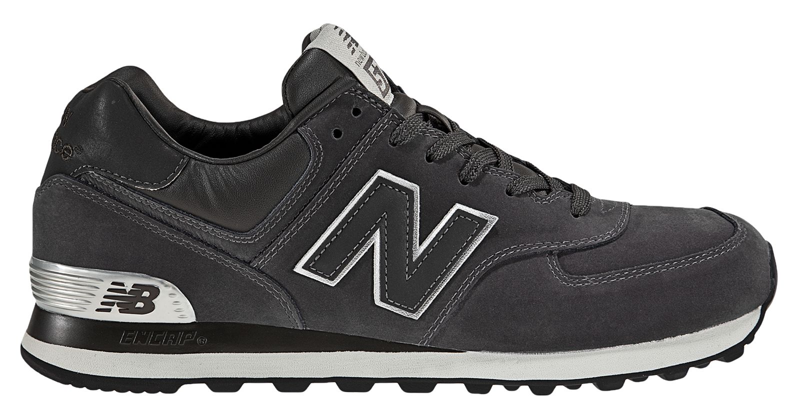 New Balance 574, Dark Grey with Silver