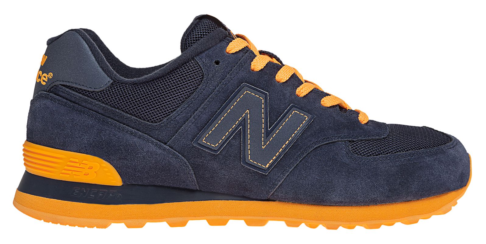 Neon 574, Navy with Orange