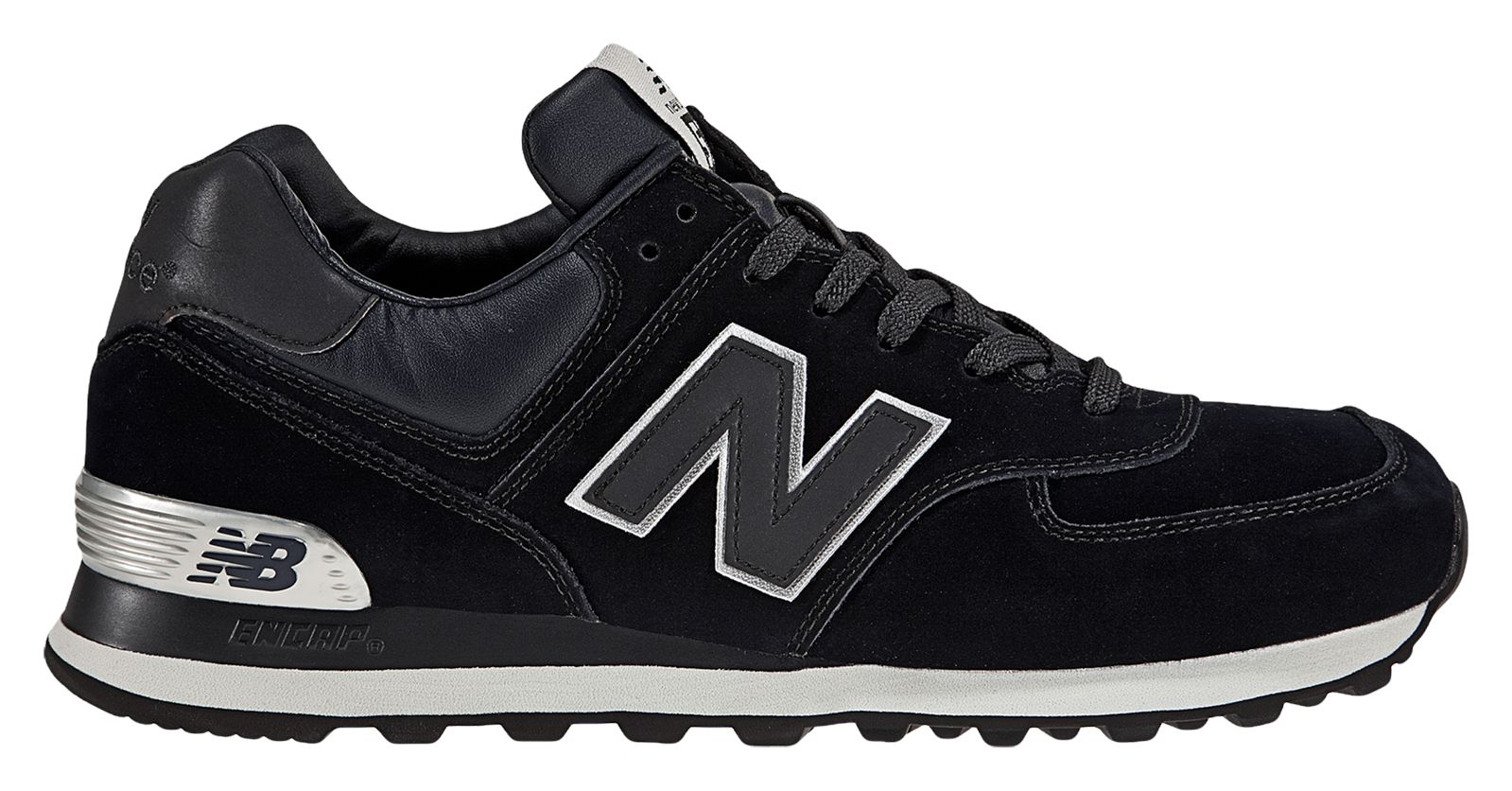 New Balance 574, Navy with Silver