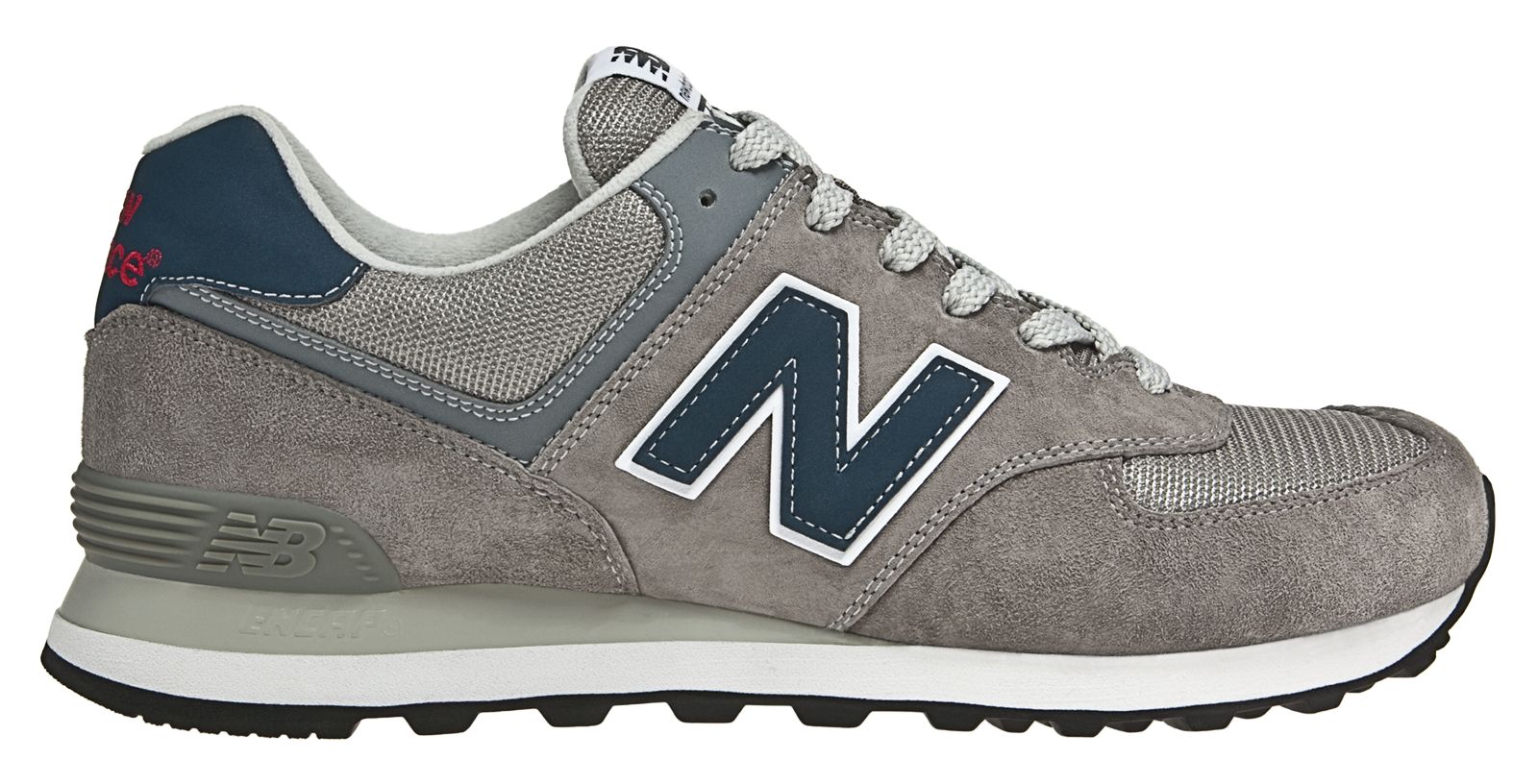 90s Running 574, Grey with Navy