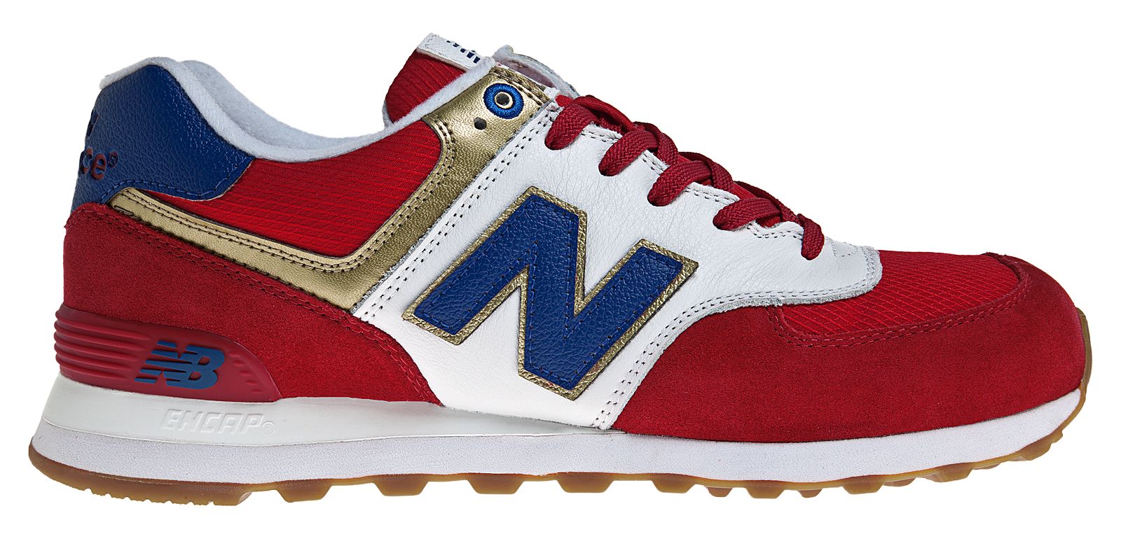 New Balance 574, Red with White & Blue