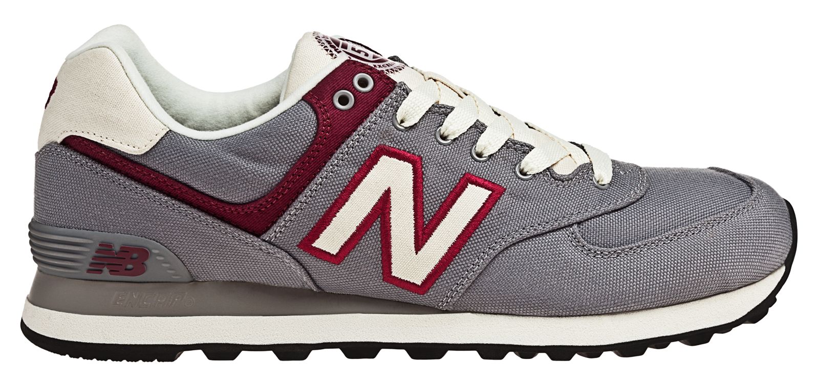 Rugger 574, Grey with Burgundy