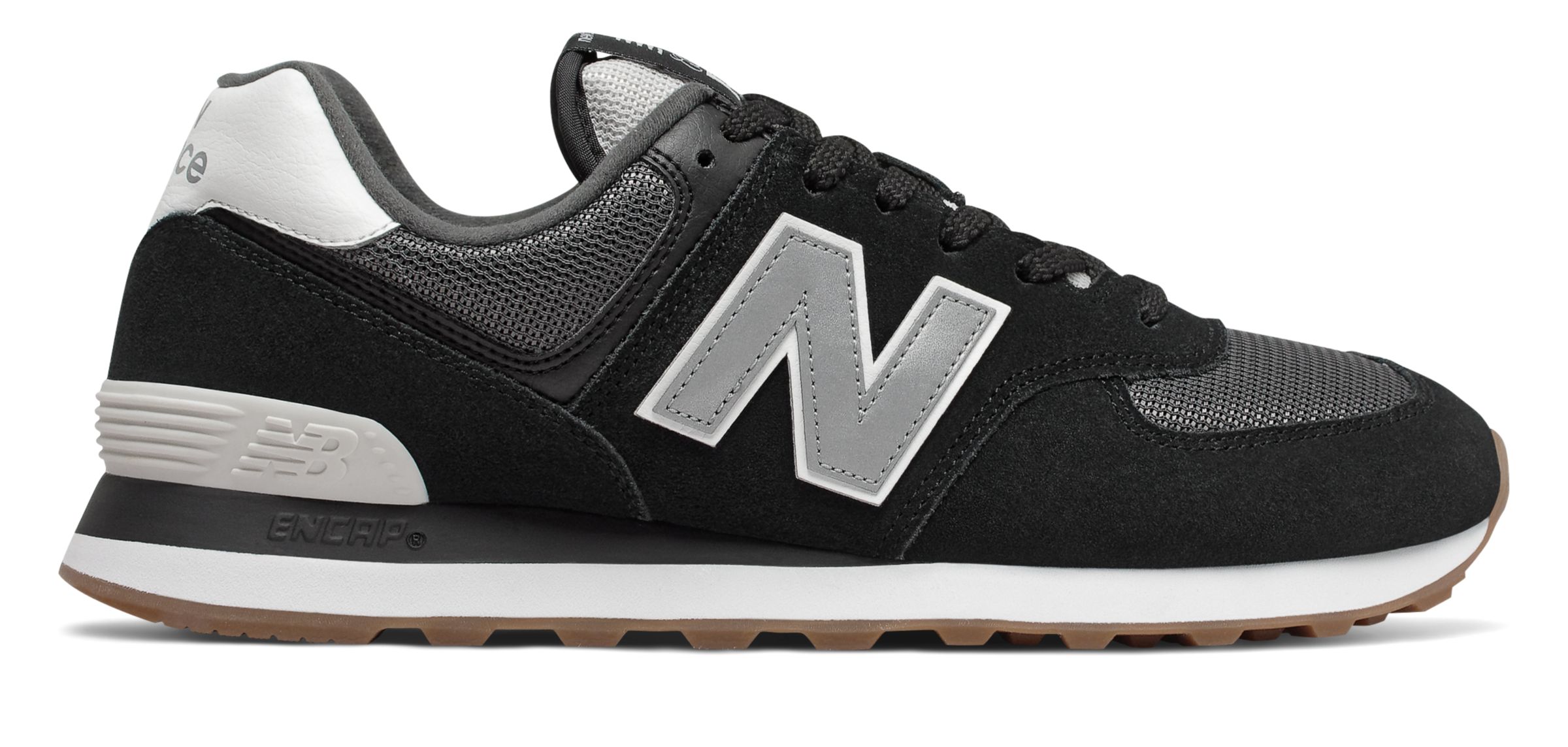 New Balance 574 Super Core - Hombres EU 41.5, Black/Grey - ML574SPT