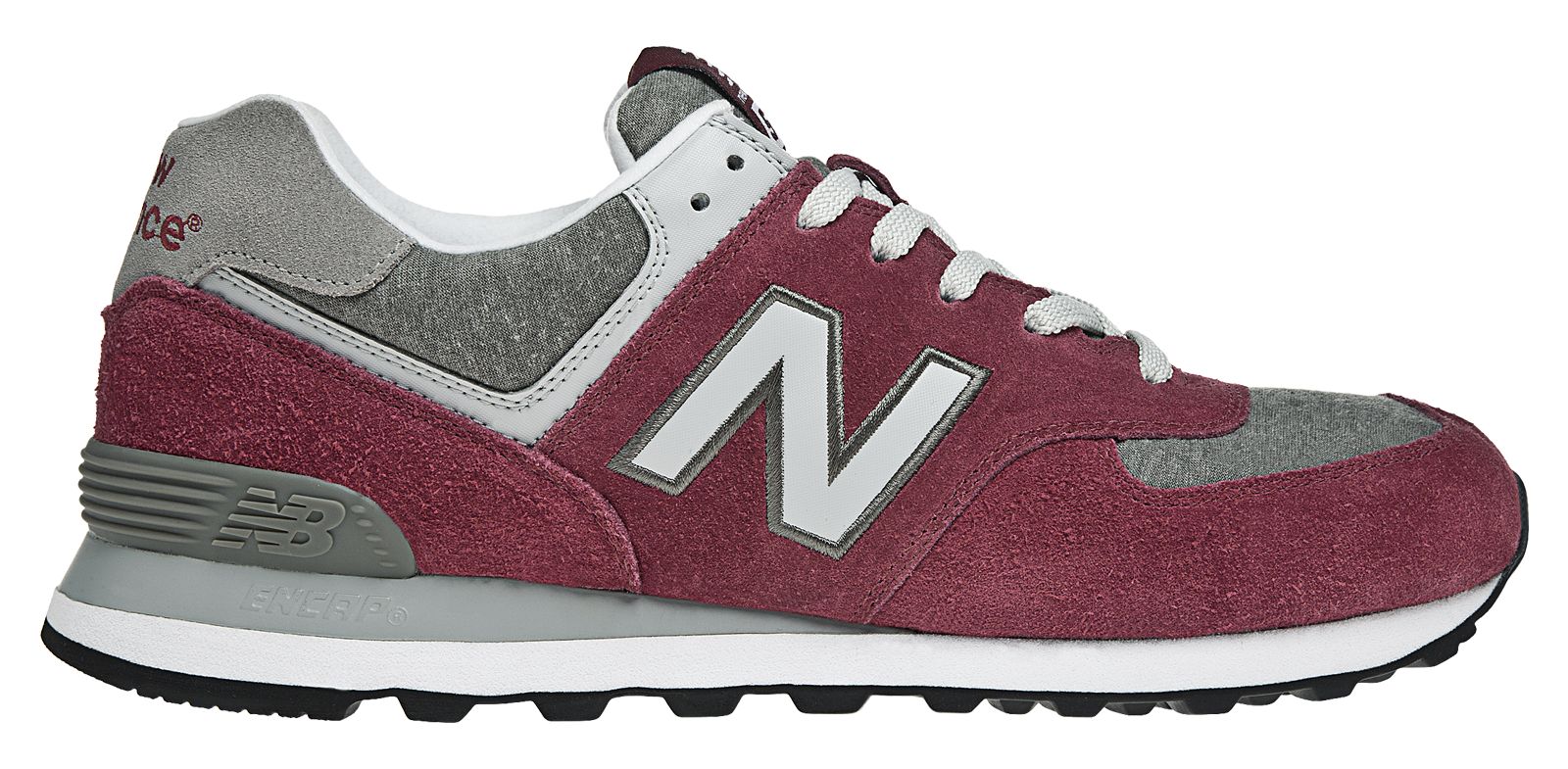 Heather Collegiate 574, Red with White & Grey