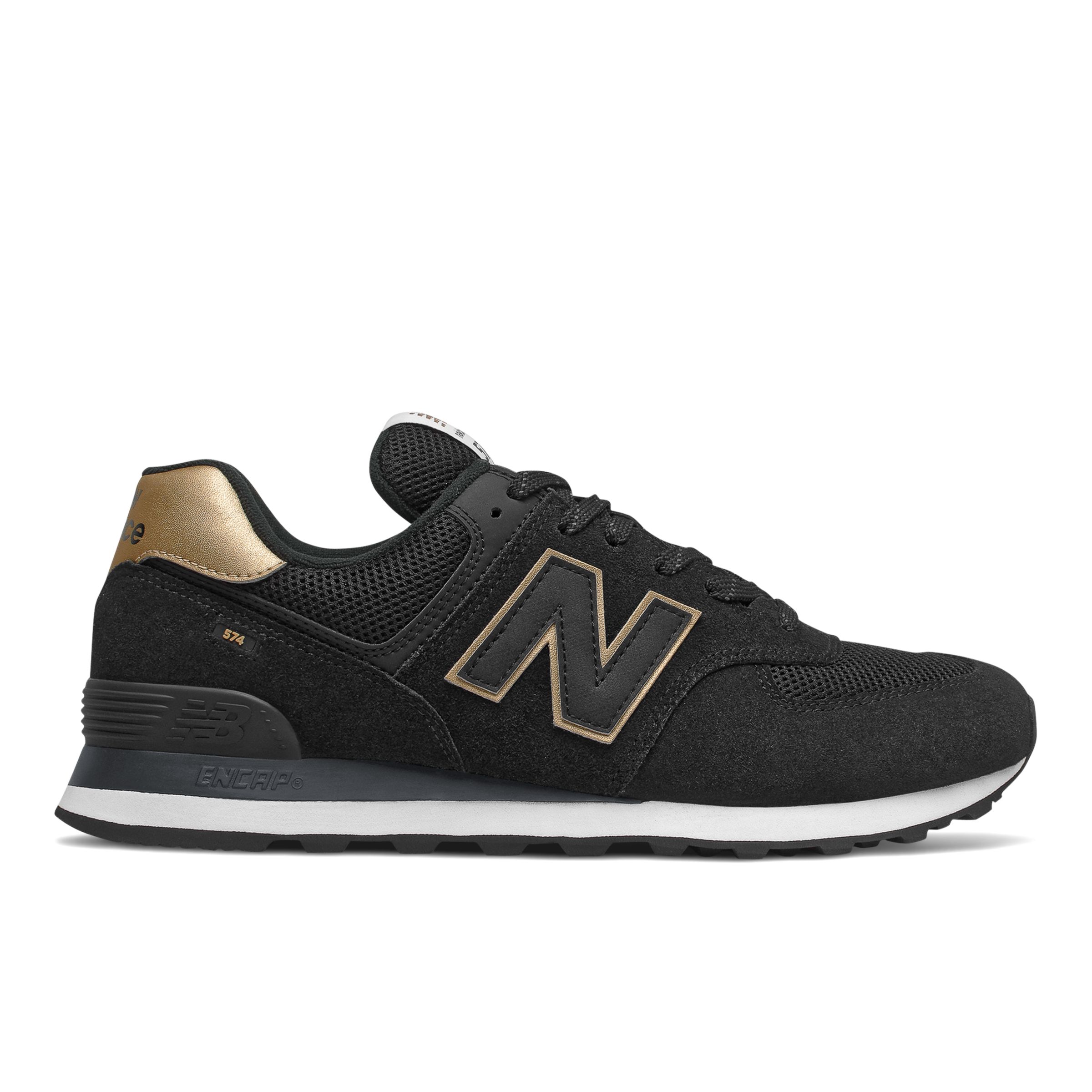 New Balance Men's 574 - Black/Yellow, Black/Yellow - ML574UB2