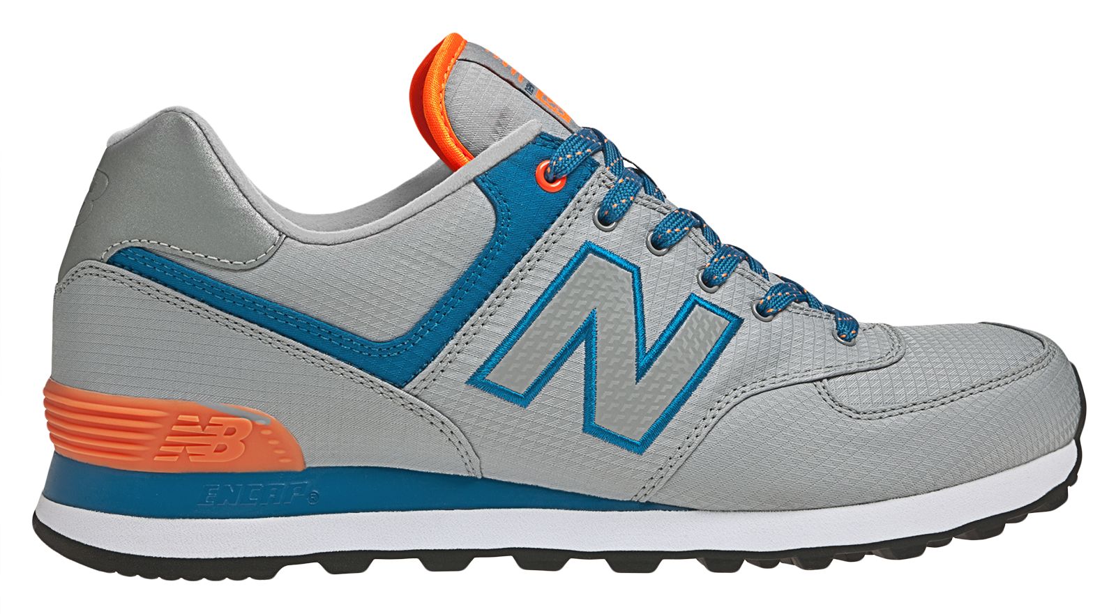 Windbreaker 574, Grey with Blue & Orange