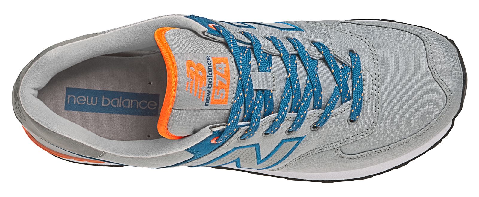 Windbreaker 574, Grey with Blue &amp; Orange