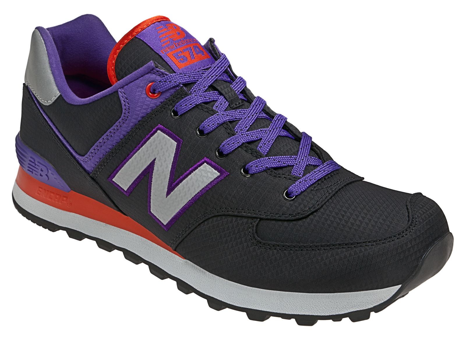 Windbreaker 574, Black with Purple &amp; Red