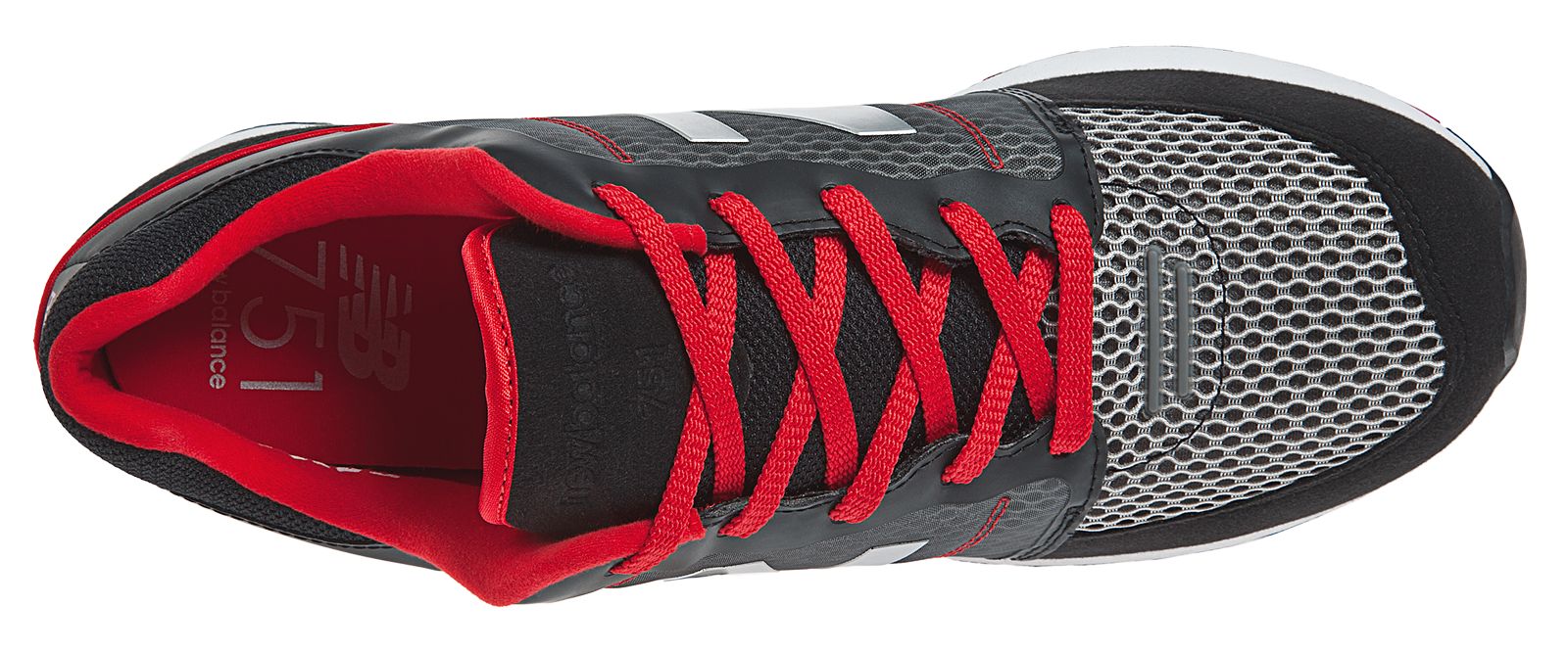 New Balance 751, Black with Red