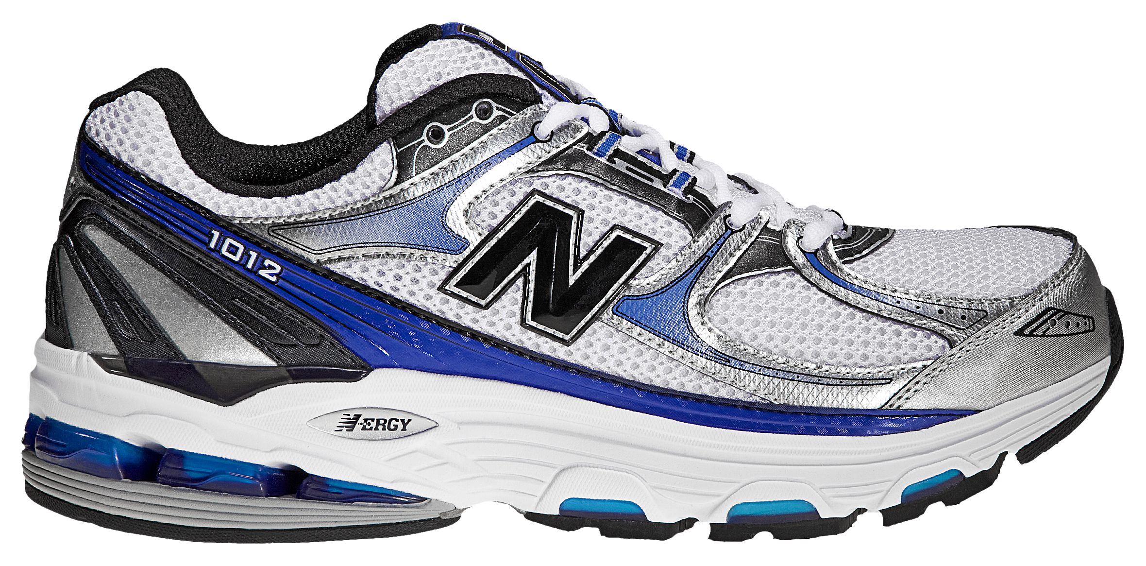 New Balance 1012, White with Silver & Blue