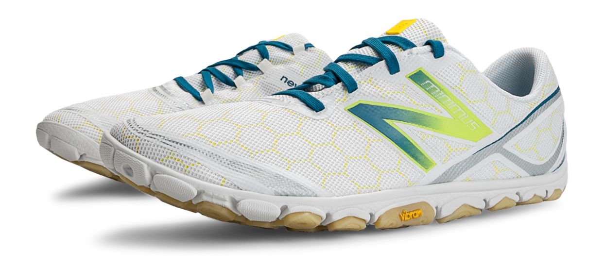 Minimus 10v2 Glow in the Dark, White with Blue & Yellow