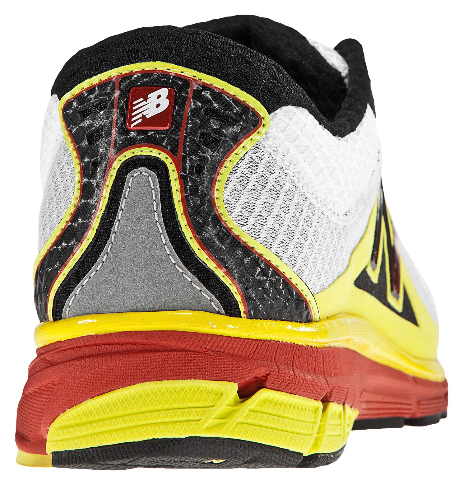 New Balance 1190, White with Yellow &amp; Red