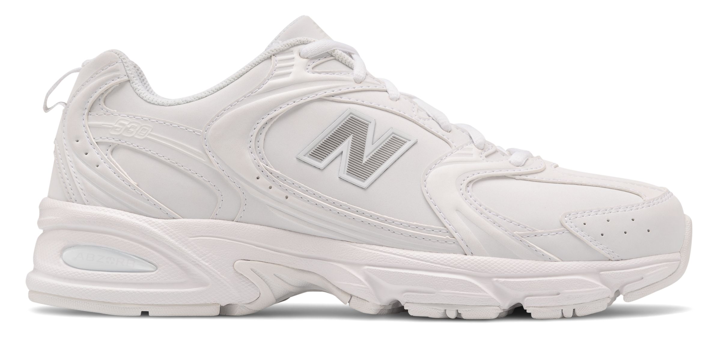 Herren New Balance 530 - Munsell White/Silver Metallic, Munsell White/Silver Metallic - MR530ELB