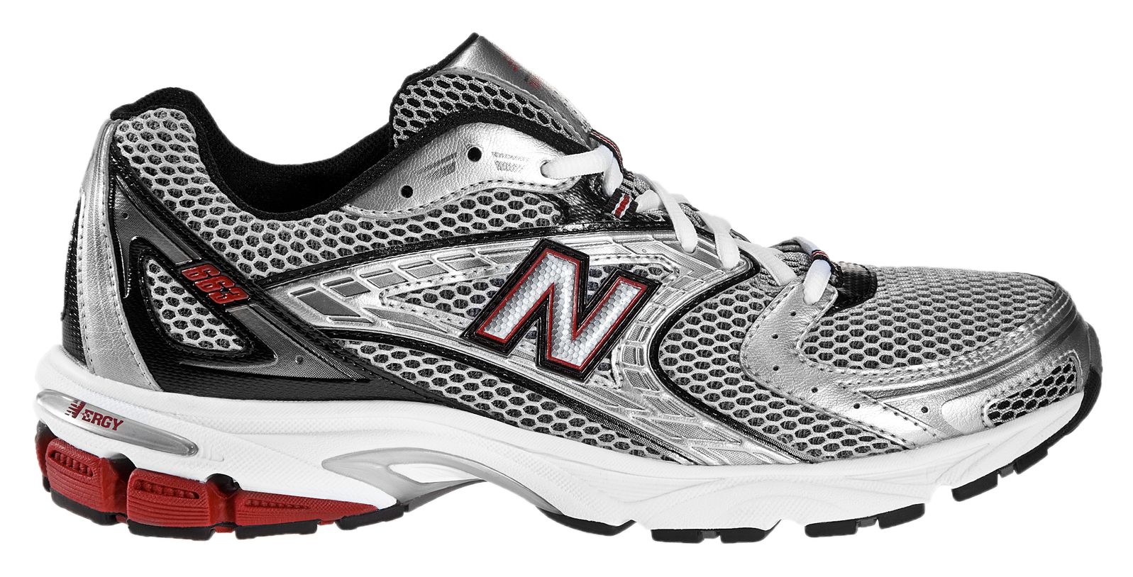 New Balance 663, Grey with Silver & Red