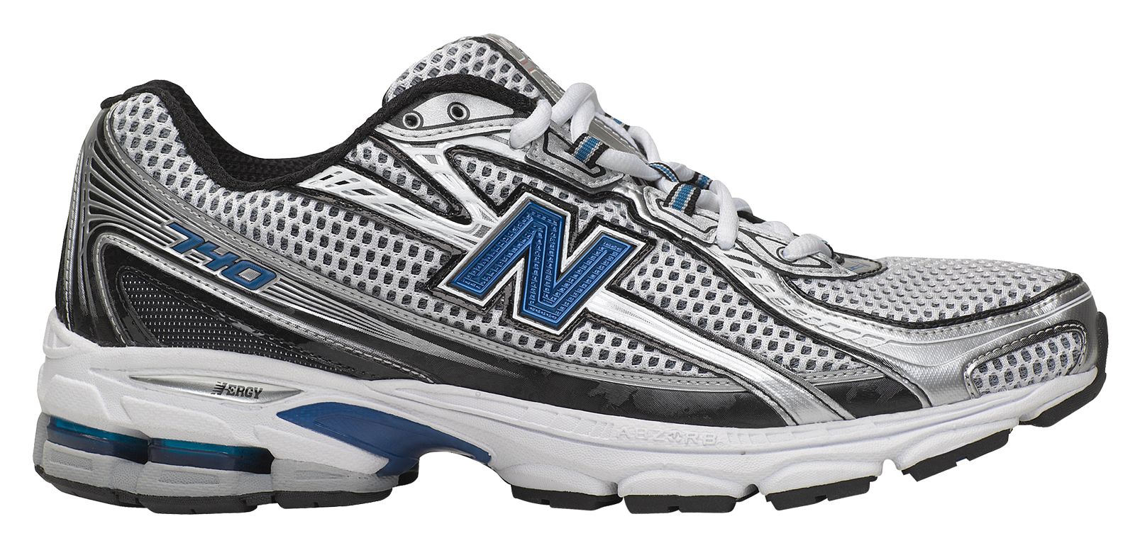 New Balance 740, Silver with Blue