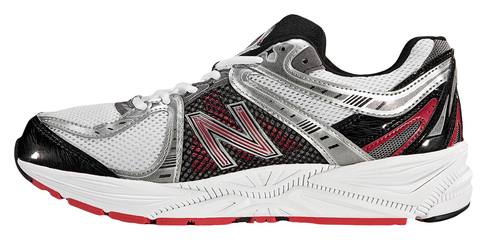 New Balance 840, Silver with Red &amp; Black