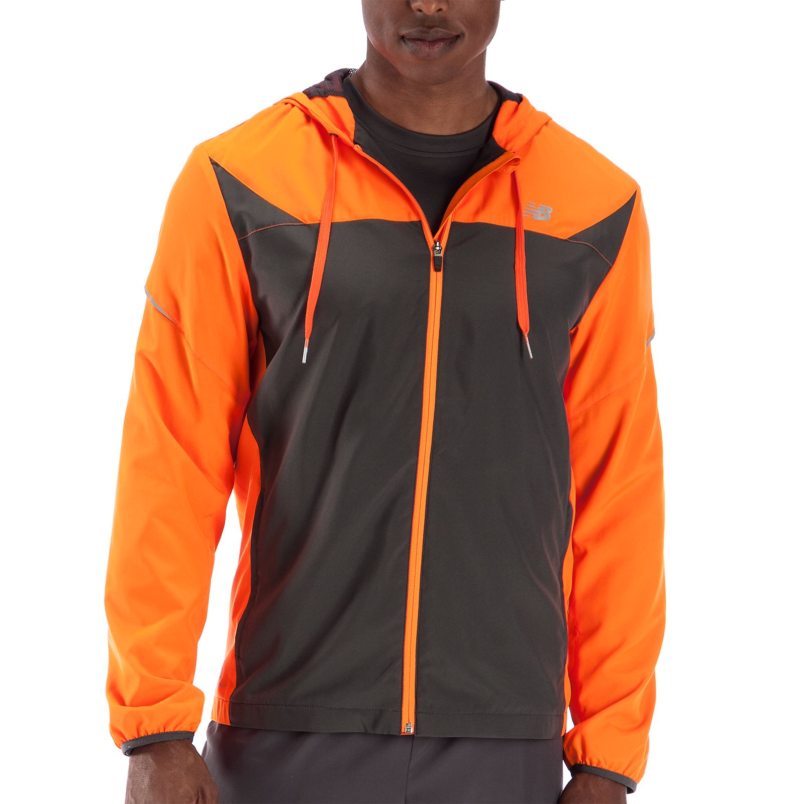 Sequence Hooded Jacket, Orange Flash with Magnet