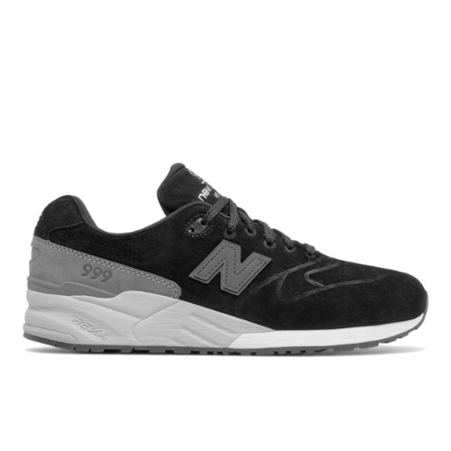 New Balance 999 Re-Engineered Suede Chaussures - Black/Grey (Taille EU 40.5 / UK 7)