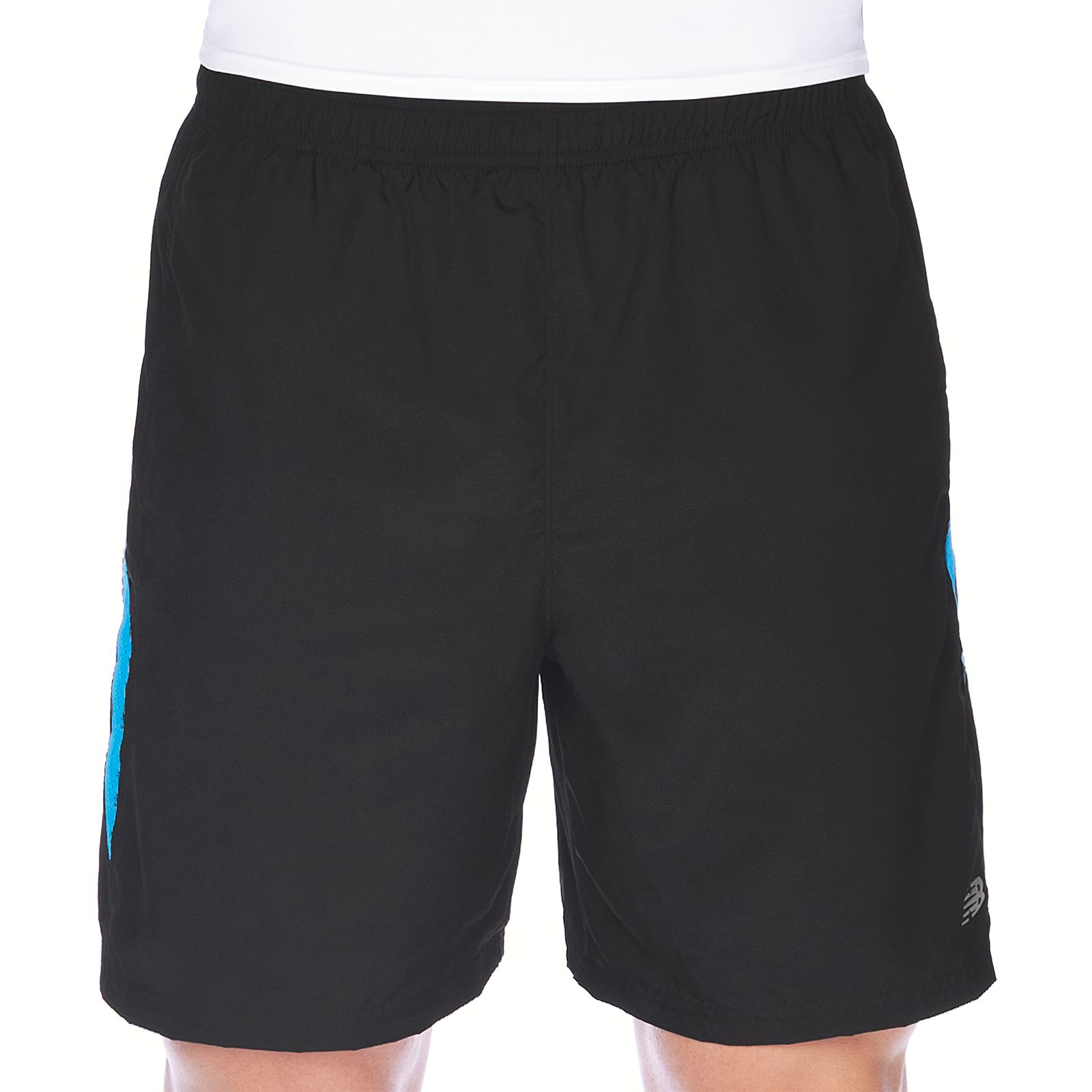 7 inch Tempo Short, Black with Kinetic Blue