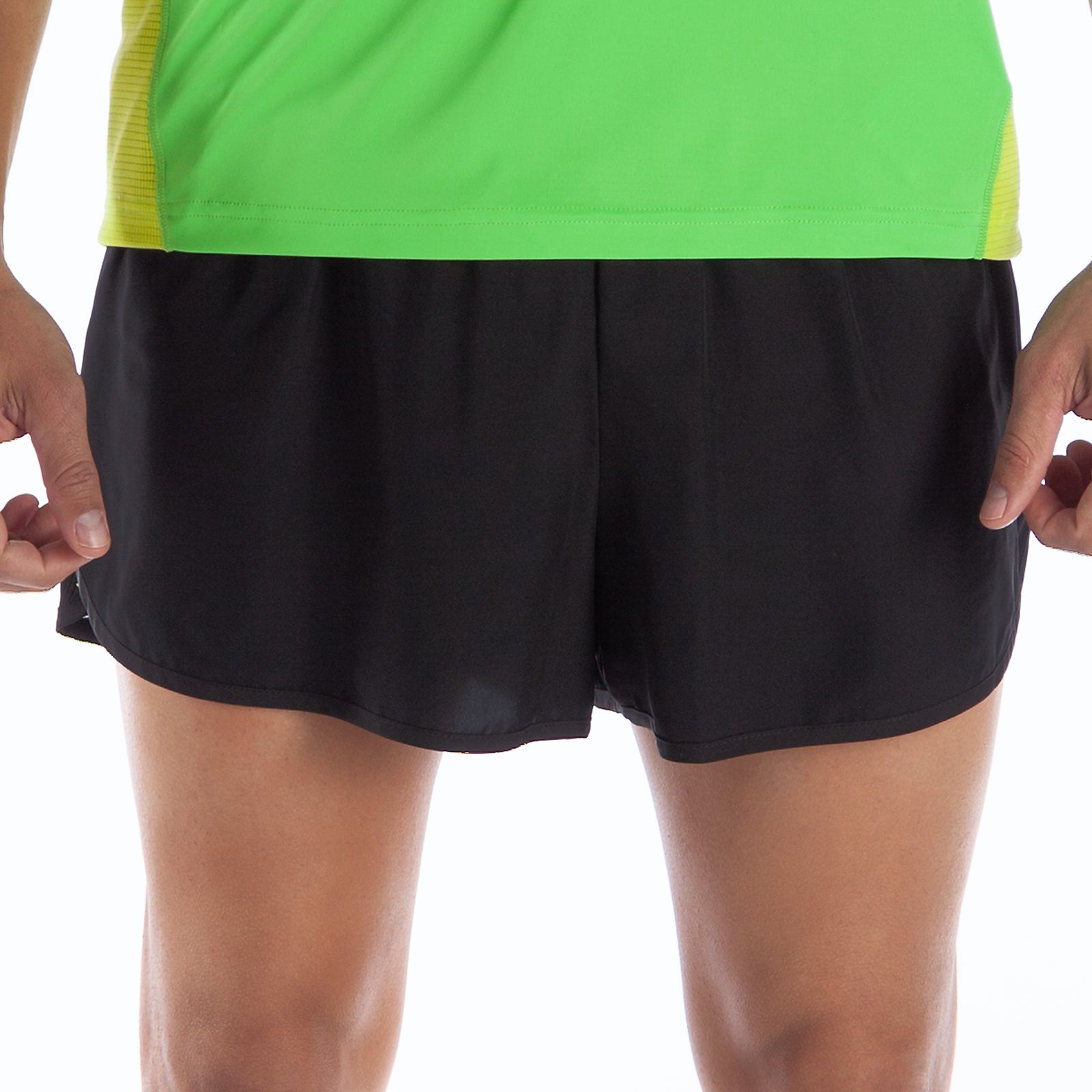 Impact 3 inch Split Short, Black