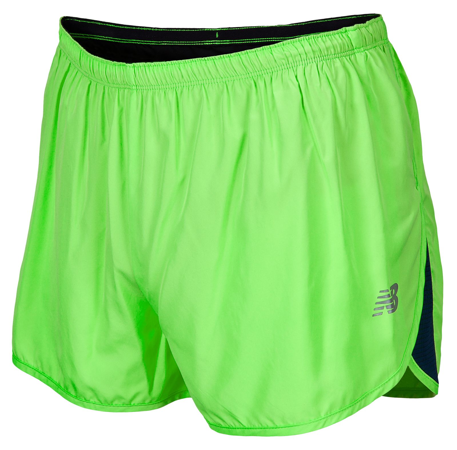 Impact 3 inch Split Short, Green with Medieval Blue