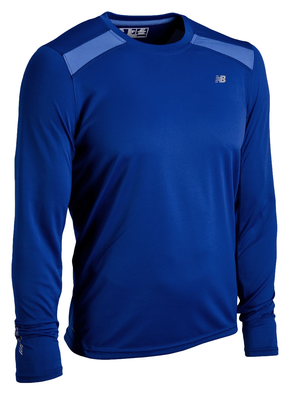 Ultra-Wicking Long Sleeve, Classic Blue with Campanula