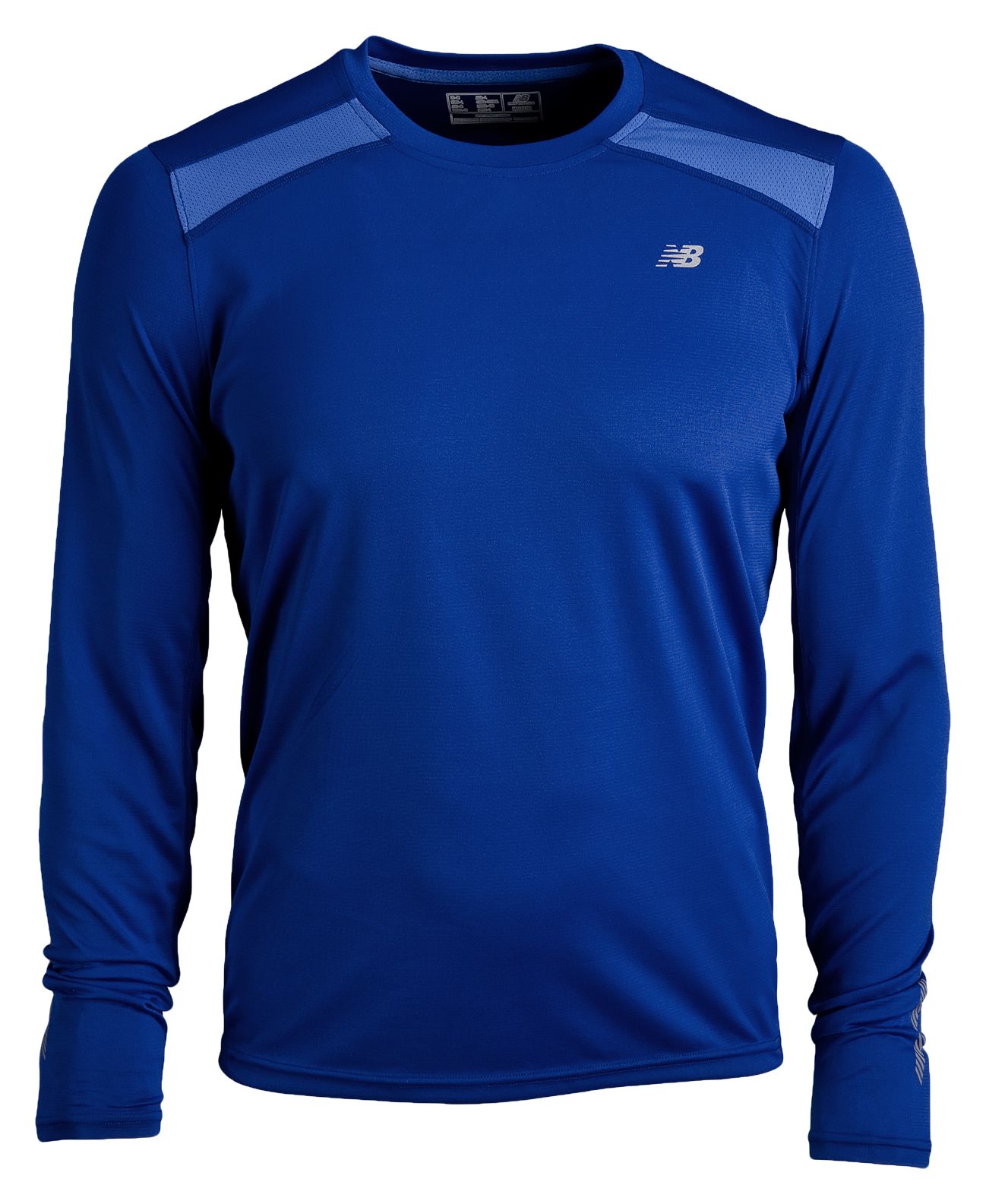 Ultra-Wicking Long Sleeve, Classic Blue with Campanula