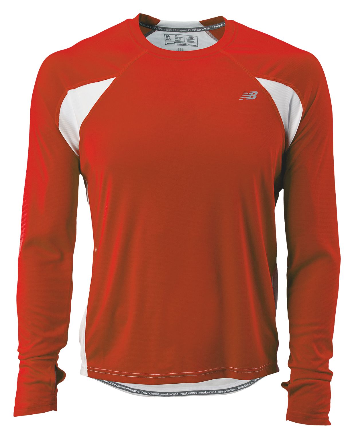 Icefil® Long Sleeve, Molten Lava with White