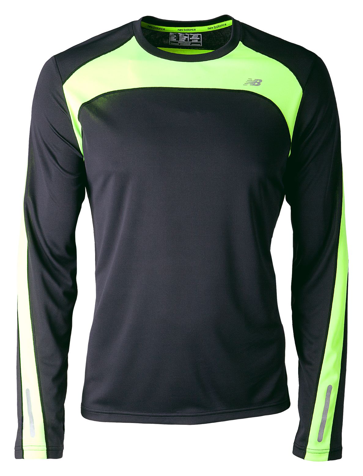 Icefil® Long Sleeve, Black with Yellow